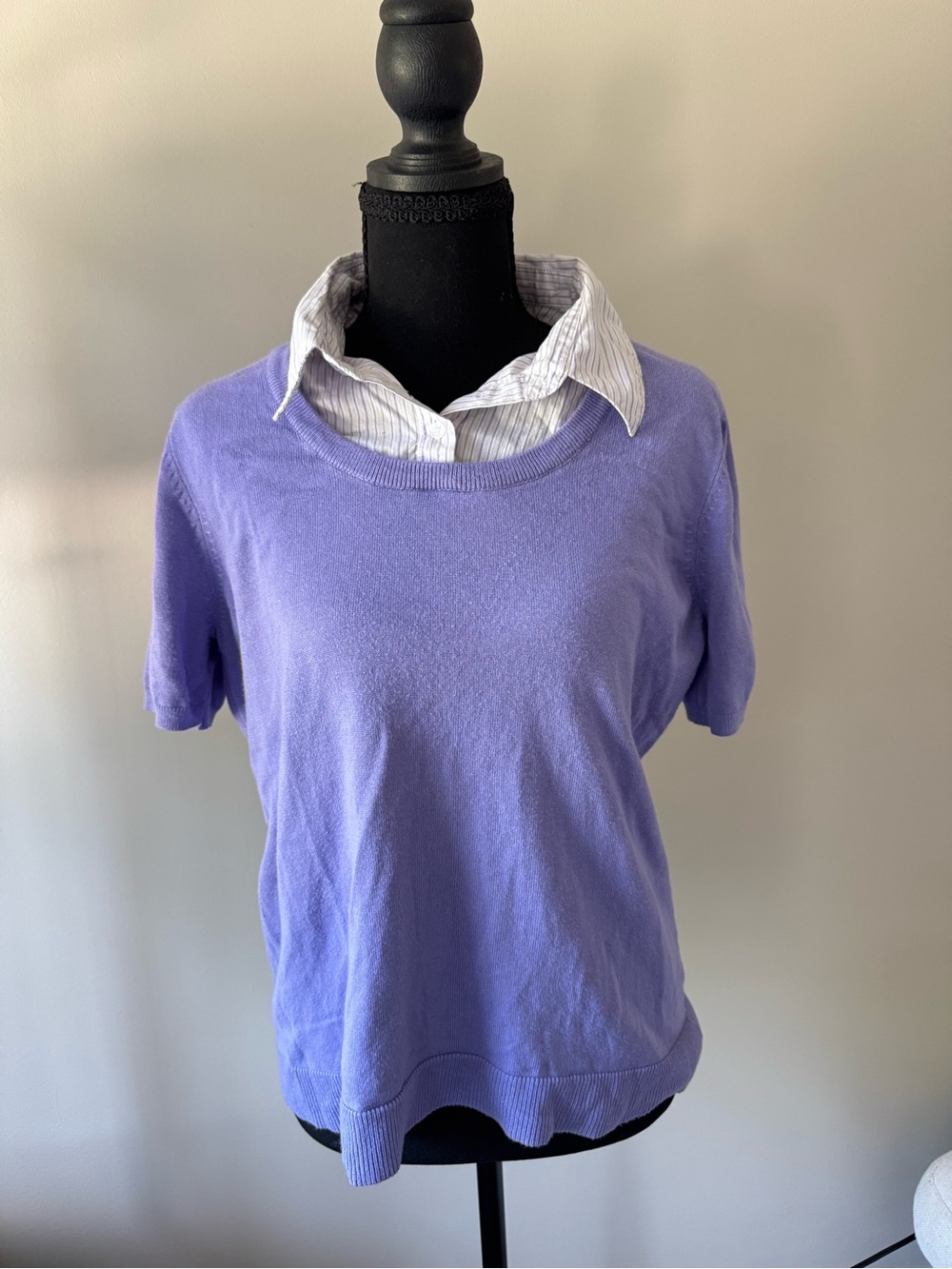 George Lavender Short-Sleeve Knit Tee